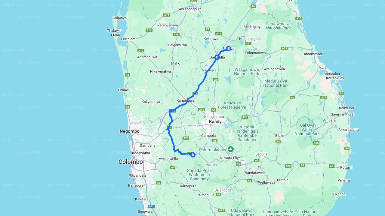 Sigiriya a Dambulla z Kitulgaly