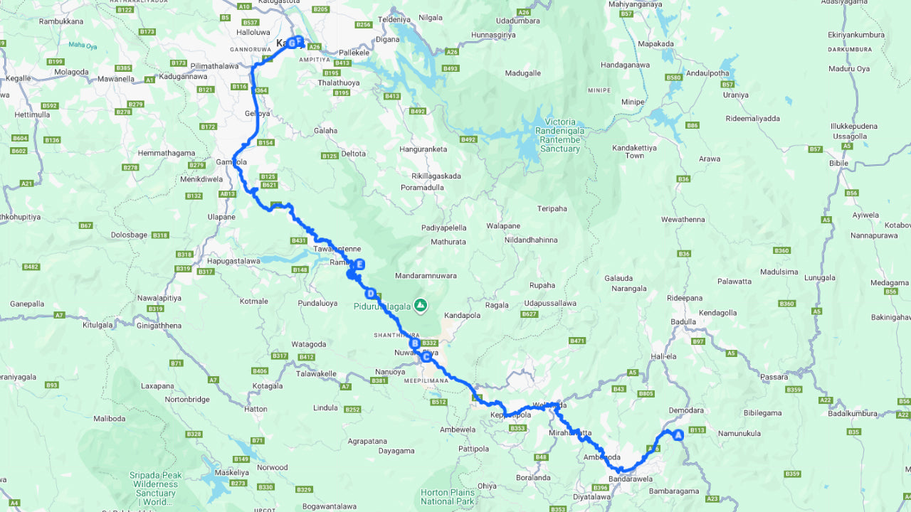 Soukromý transfer do Kandy z Elly s malebnými zastávkami