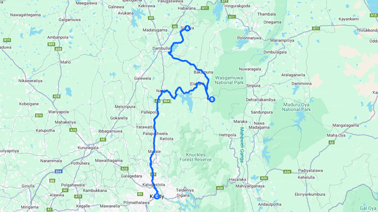 Soukromá prohlídka ze Sigiriya do Kandy s Wasgamuwa Safari