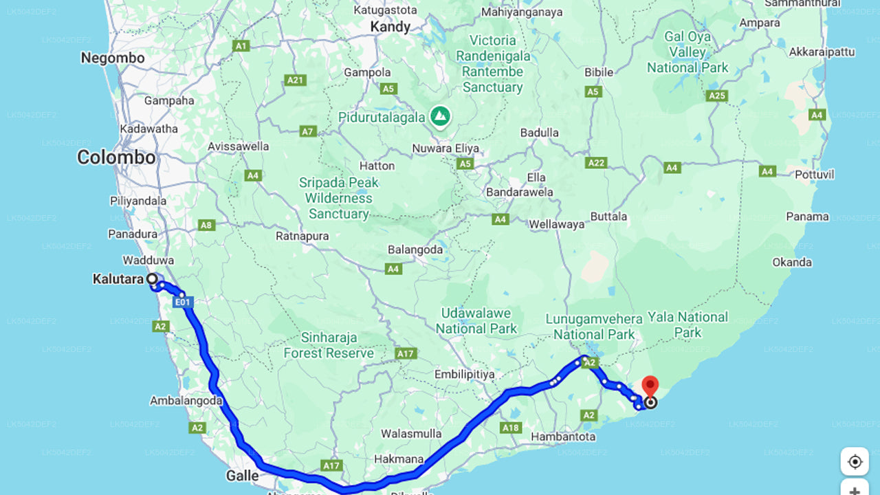 Safari národního parku Yala z Kalutara