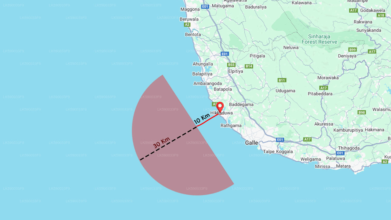 Výlet lodí na hlubinný rybářský výlet z Hikkaduwy