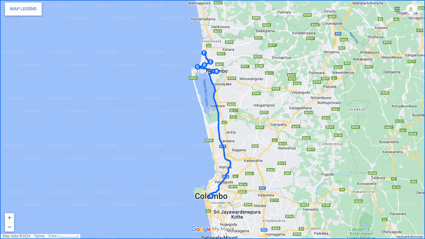 Prohlídka města Negombo z Colomba