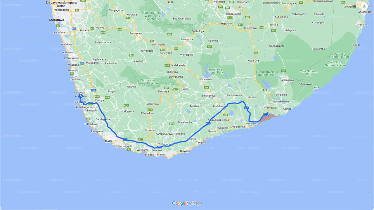 Safari národního parku Bundala z Ahungally