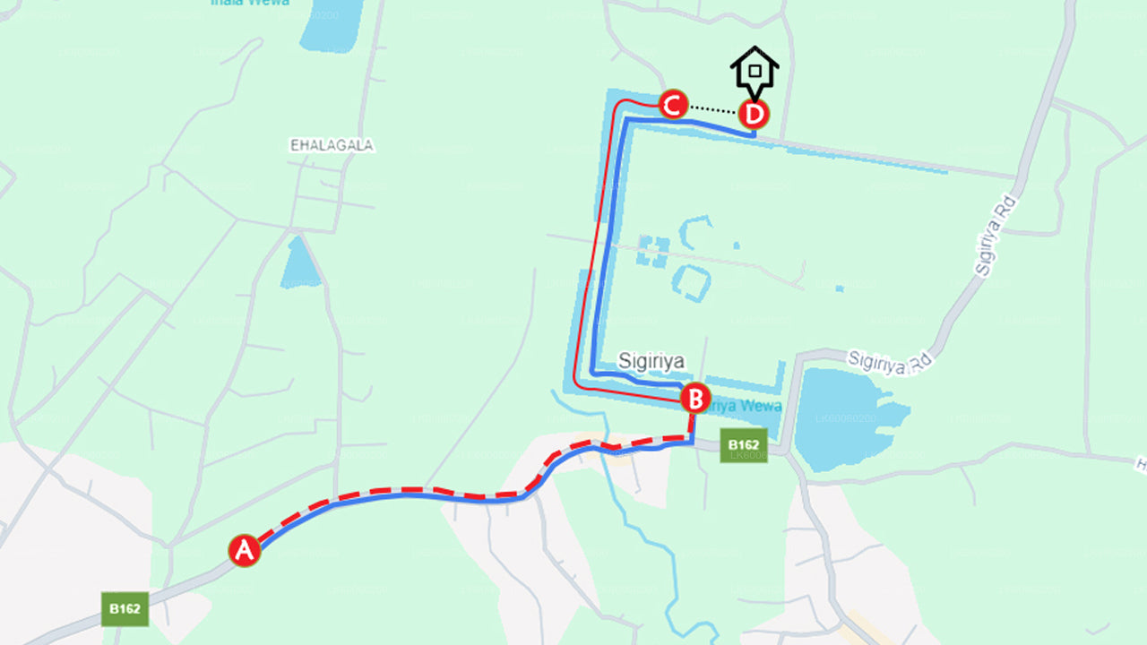 Prohlídka vesnice Sigiriya a oběd ze Sigiriya