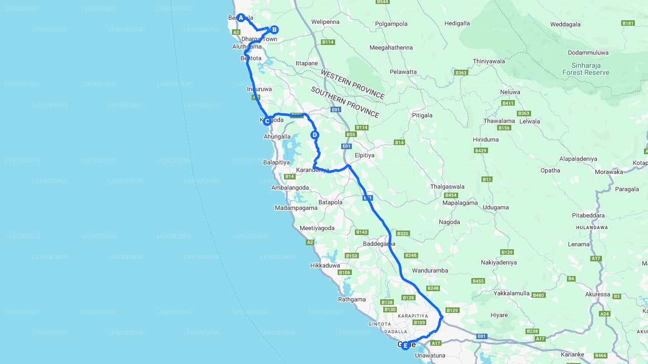 Bentota City Tour a Galle z Beruwala