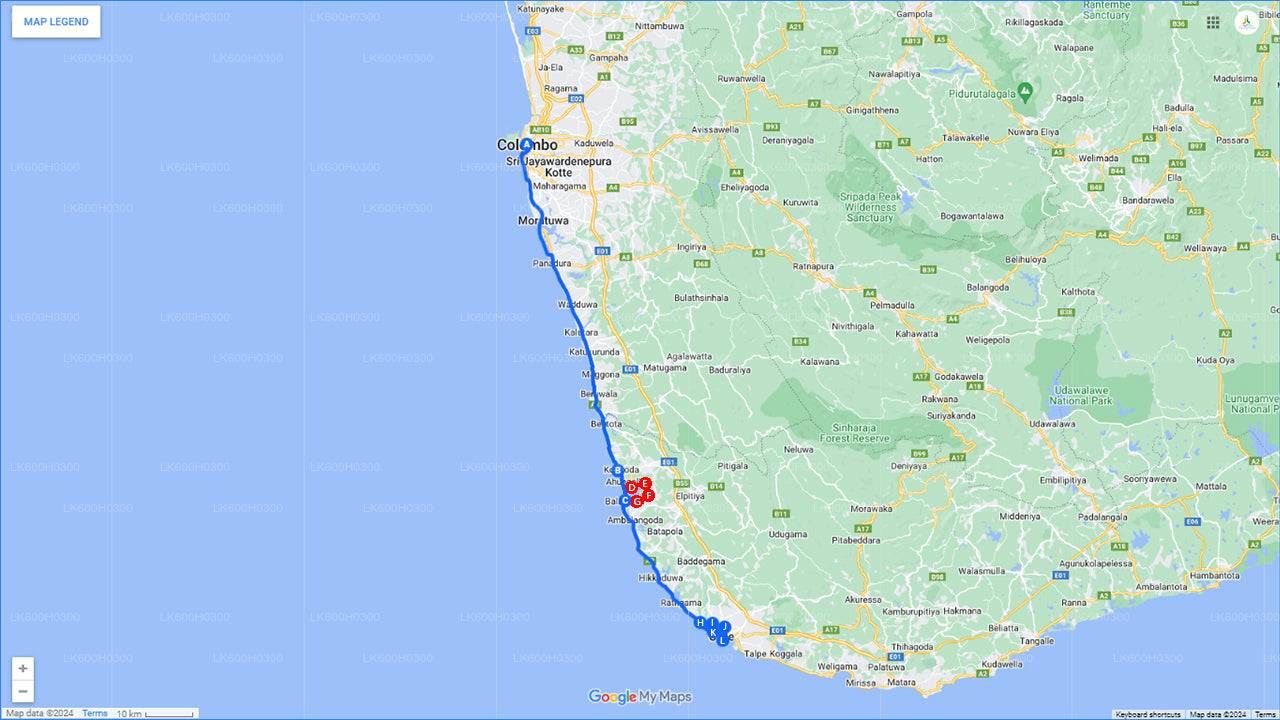 Pobřežní jízda do Galle z Colomba