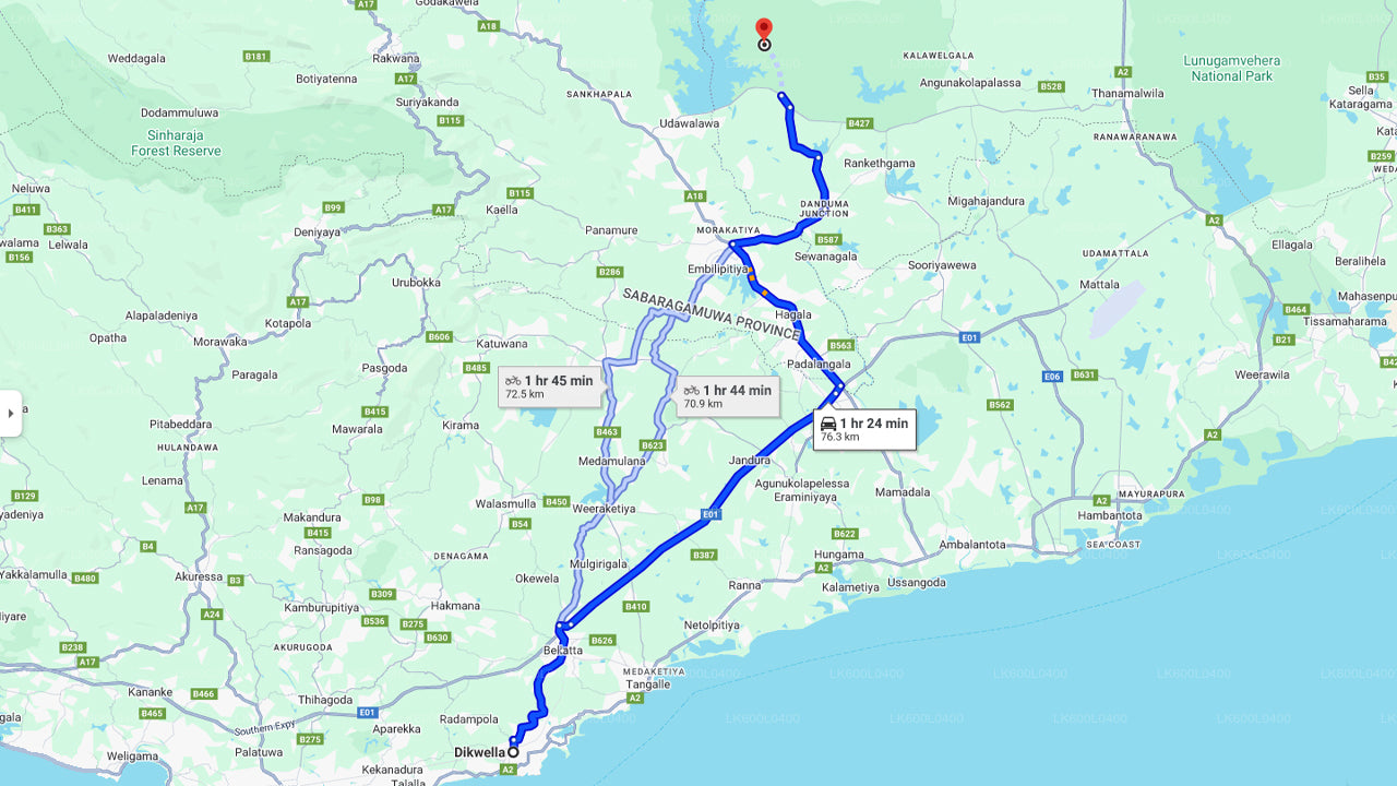 Safari v národním parku Udawalawe z Dikwelly