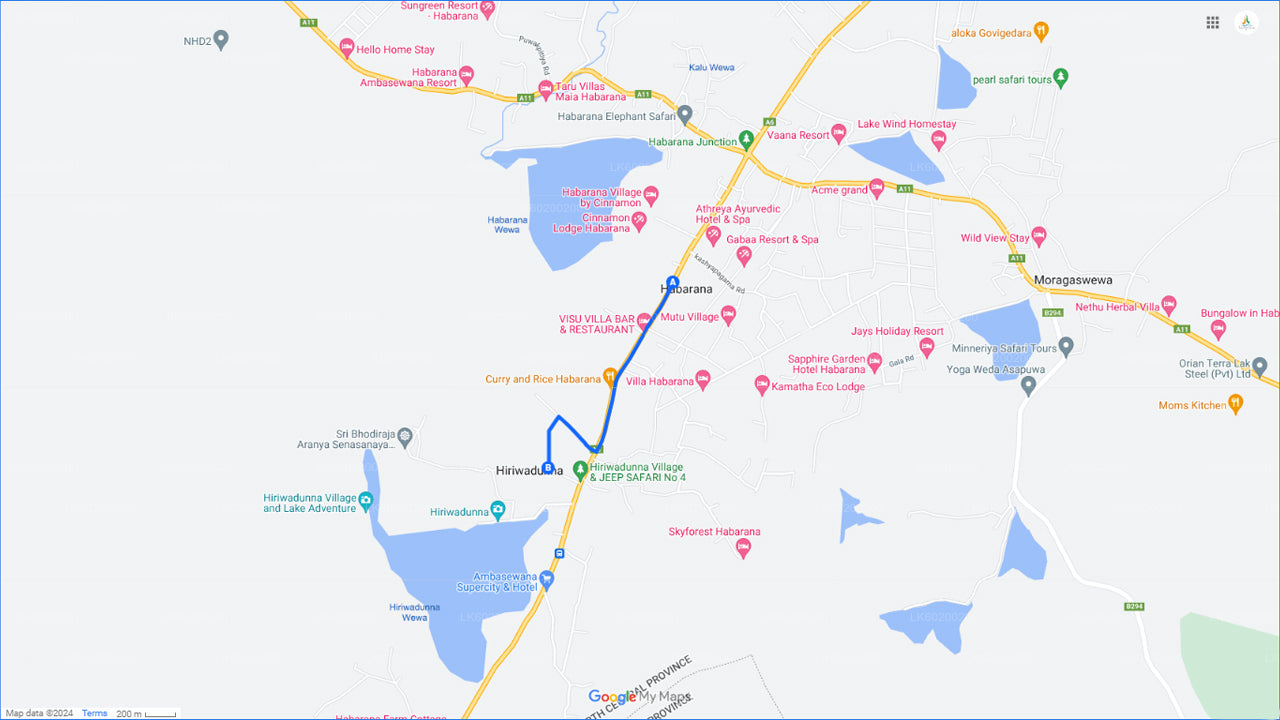 Prohlídka vesnice Hiriwadunna z Habarany