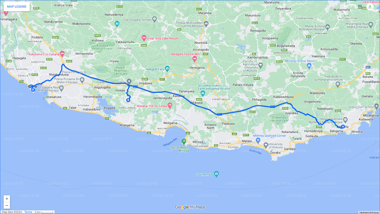 Handungoda a Galle z města Dikwella (soukromý jednodenní výlet)