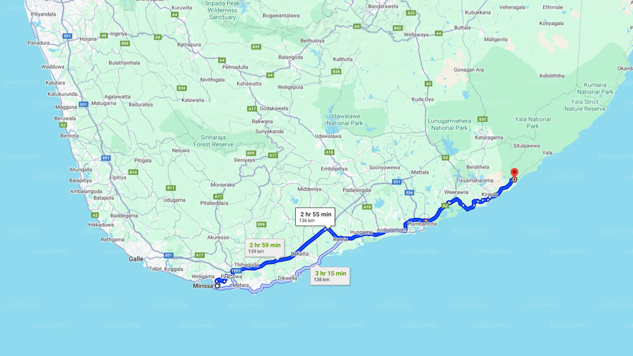 Safari v národním parku Yala z Mirissy