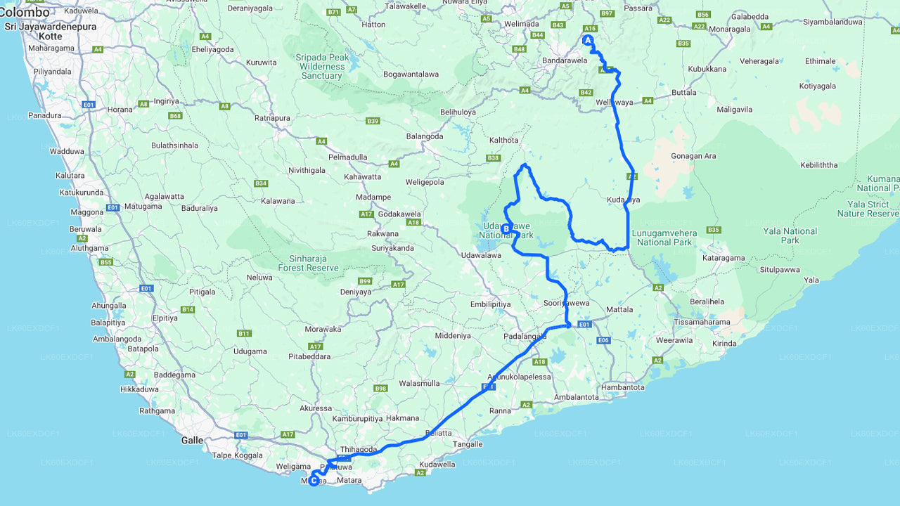 Soukromá prohlídka z Elly do Mirissy s Udawalawe Safari