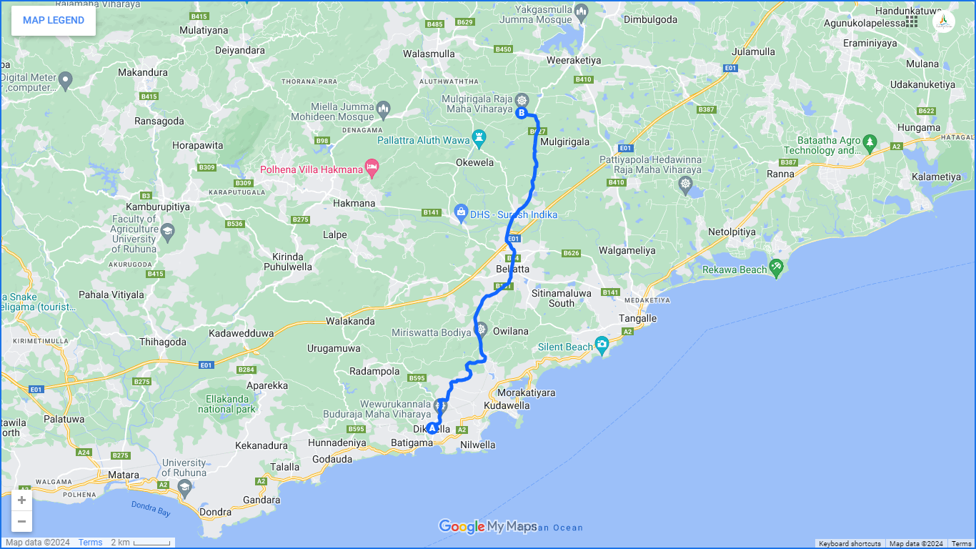 Cyklistický výlet po Mulkirigale z Tangalle