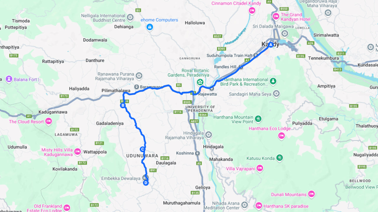 Cyklistický výlet kolem 3 chrámů z Kandy