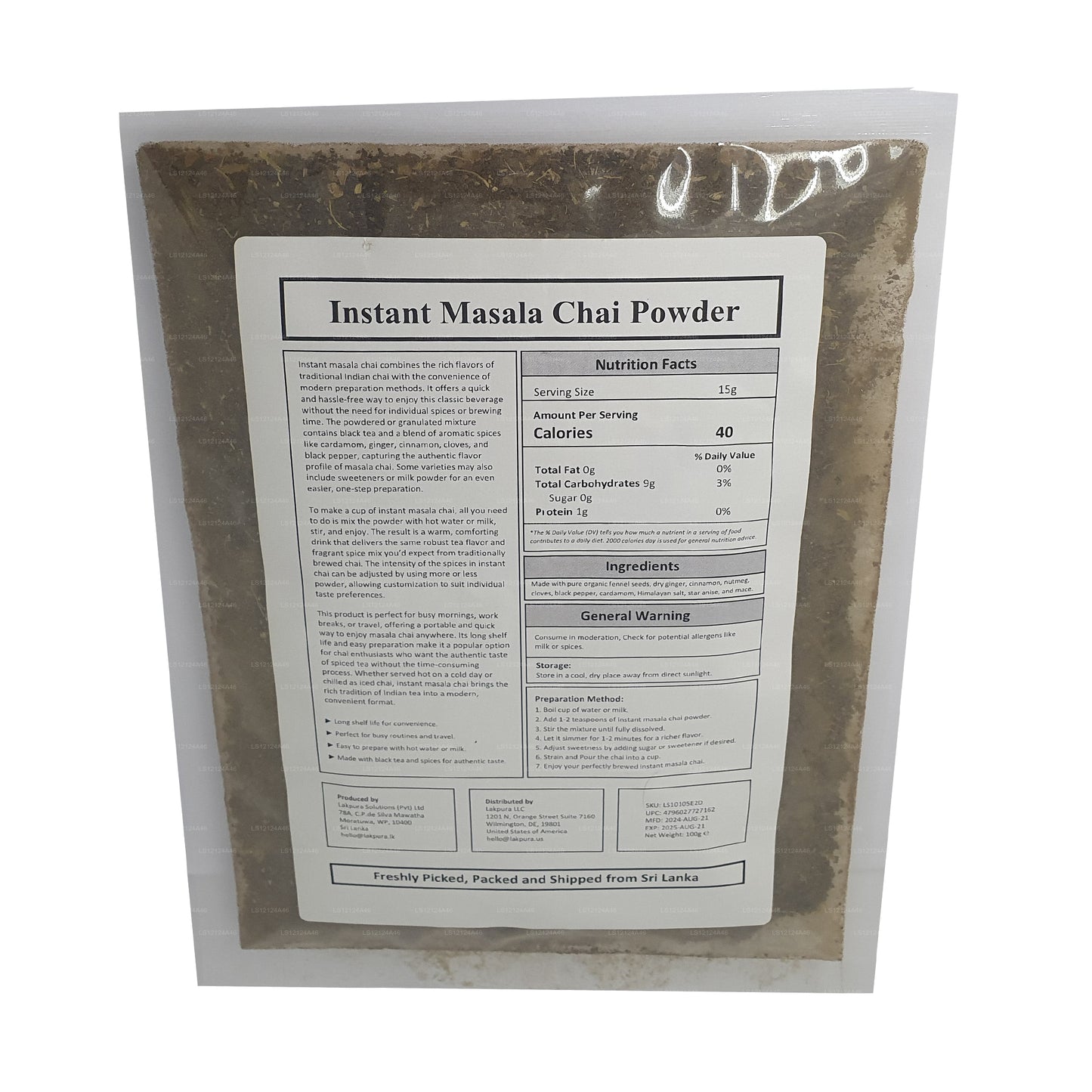 Lakpura® Chai Masala Powder