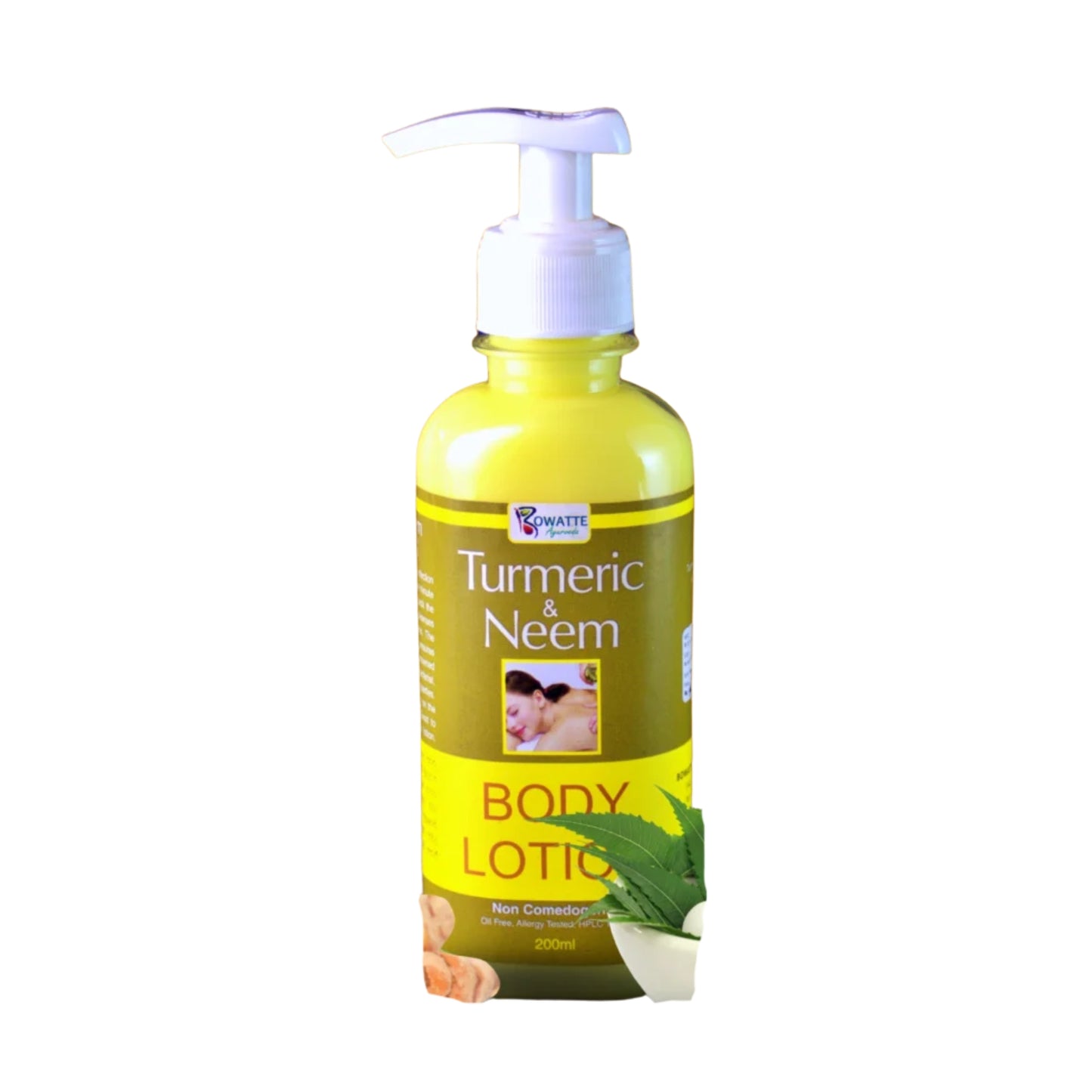 Tělové mléko Bowatte s kurkumou a neemem (200 ml)