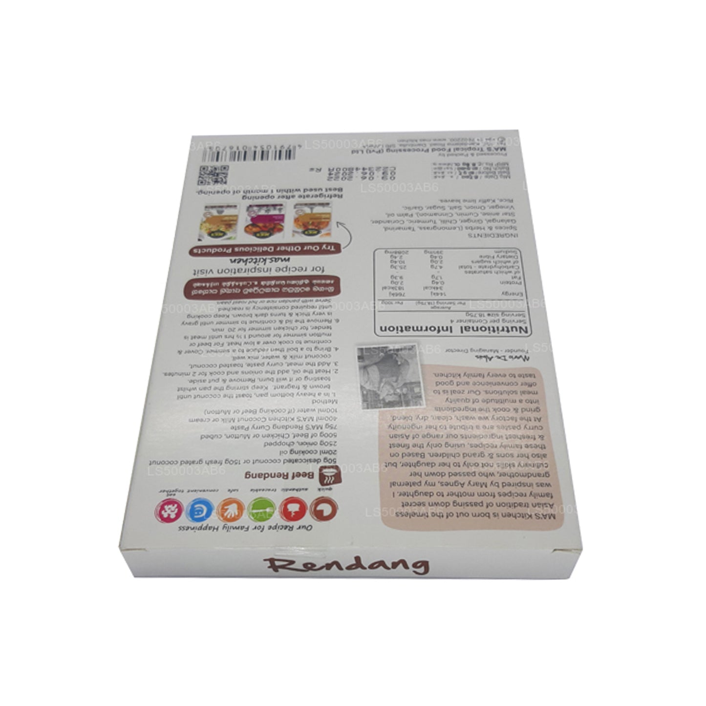 MA's Kitchen Indonesian Rendang Paste (75g)