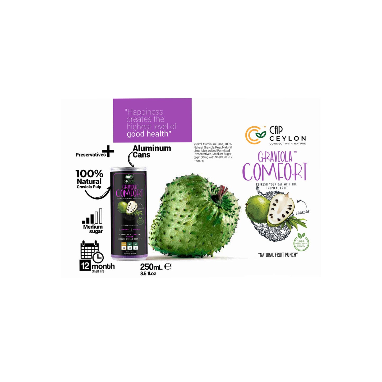 ČEPICE Ceylon Graviola Comfort (250ml)