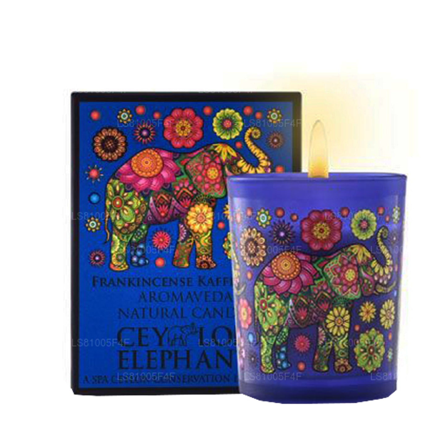 Spa Ceylon Ceylon Elephant Frankincense Kay Lime - Aromaveda Natural Candle (50g)