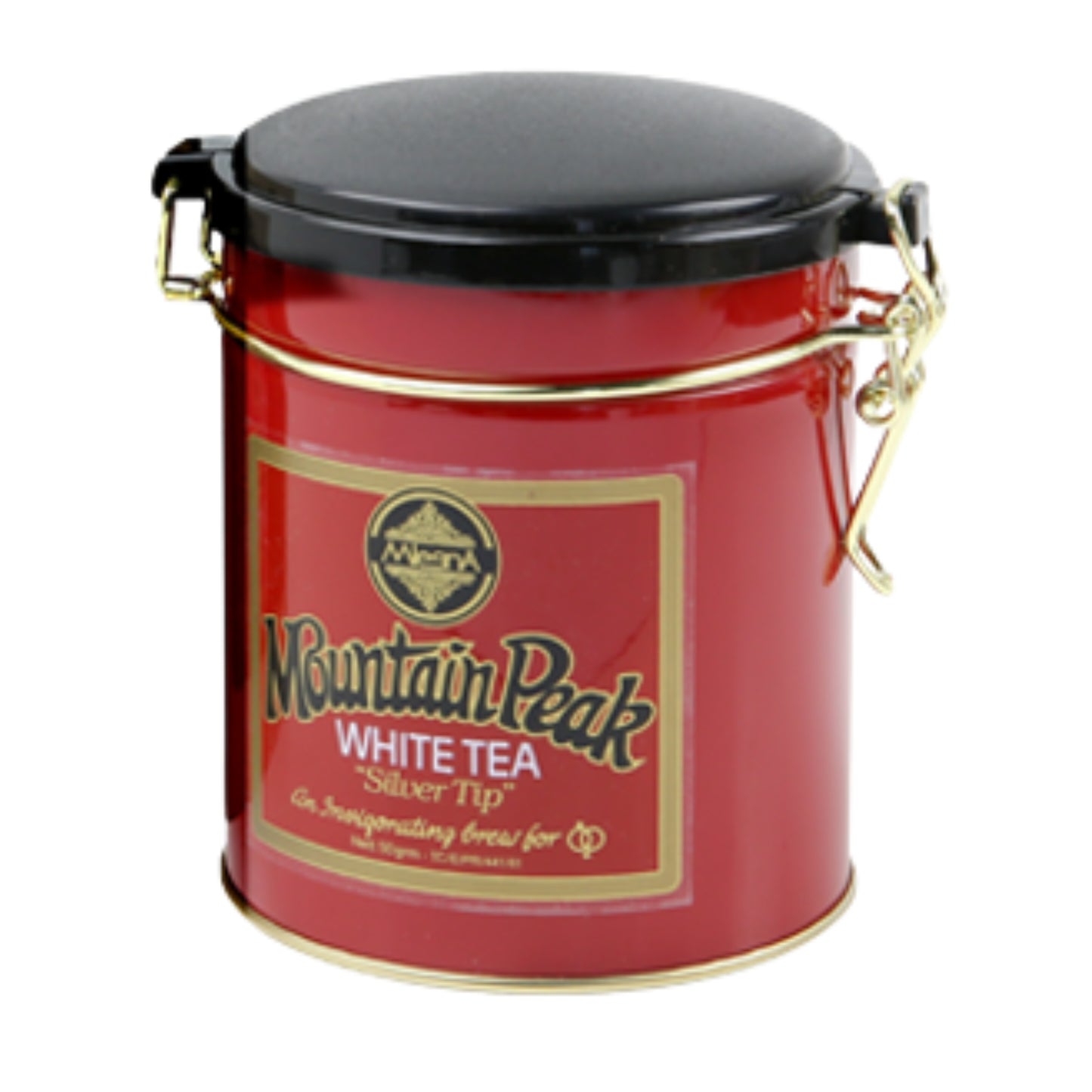 Mlesna Mountain Peak White Silver Tip Tea Metal Caddy (50g)