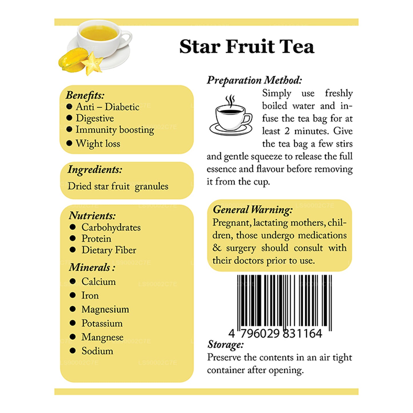 Lifetone Star Fruit Tea (40g)