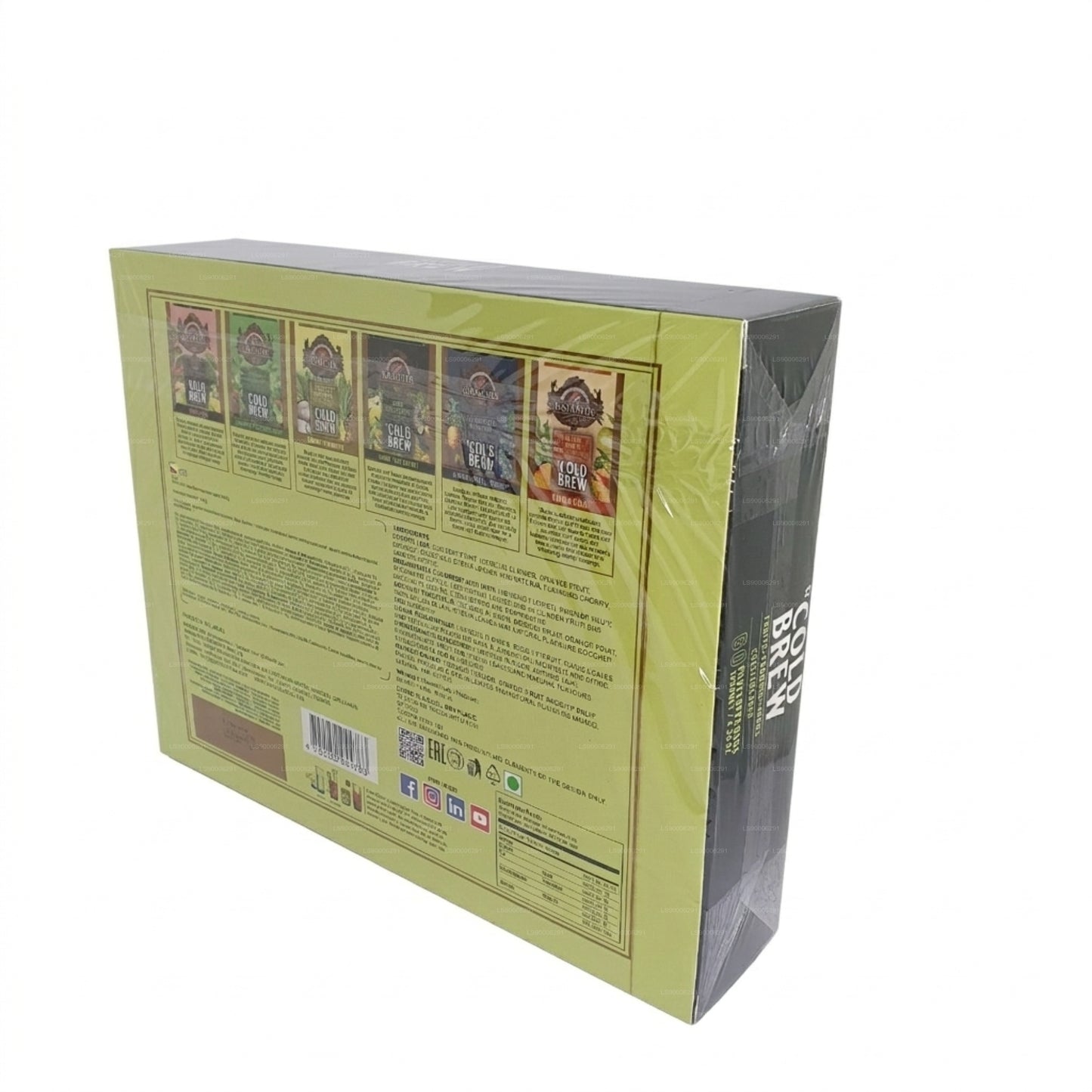 Basilur Cold Brew Assorted 6 Flavours (120g) 60 Enveloped Tea Bags