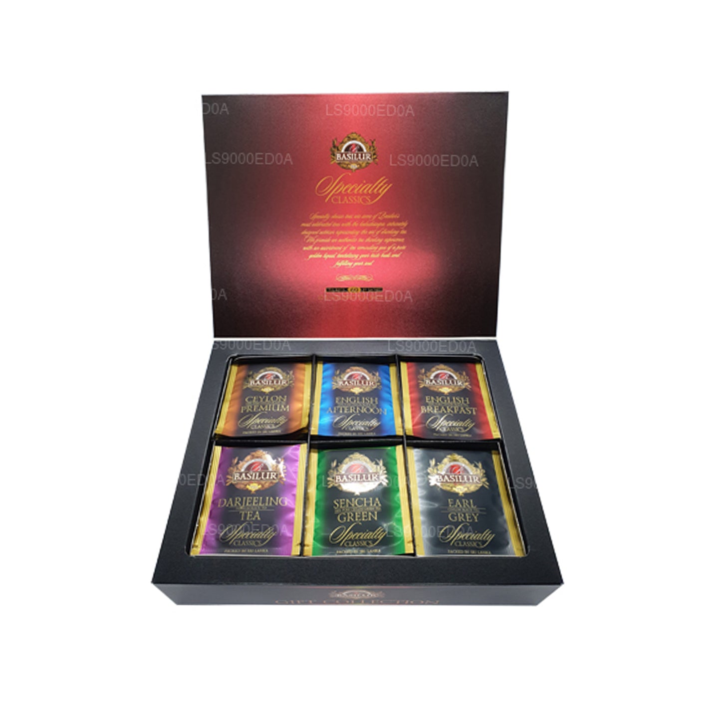 Basilur Giftbox Assorted Specialty Classics (115g) 60 Enveloped Tea Bags