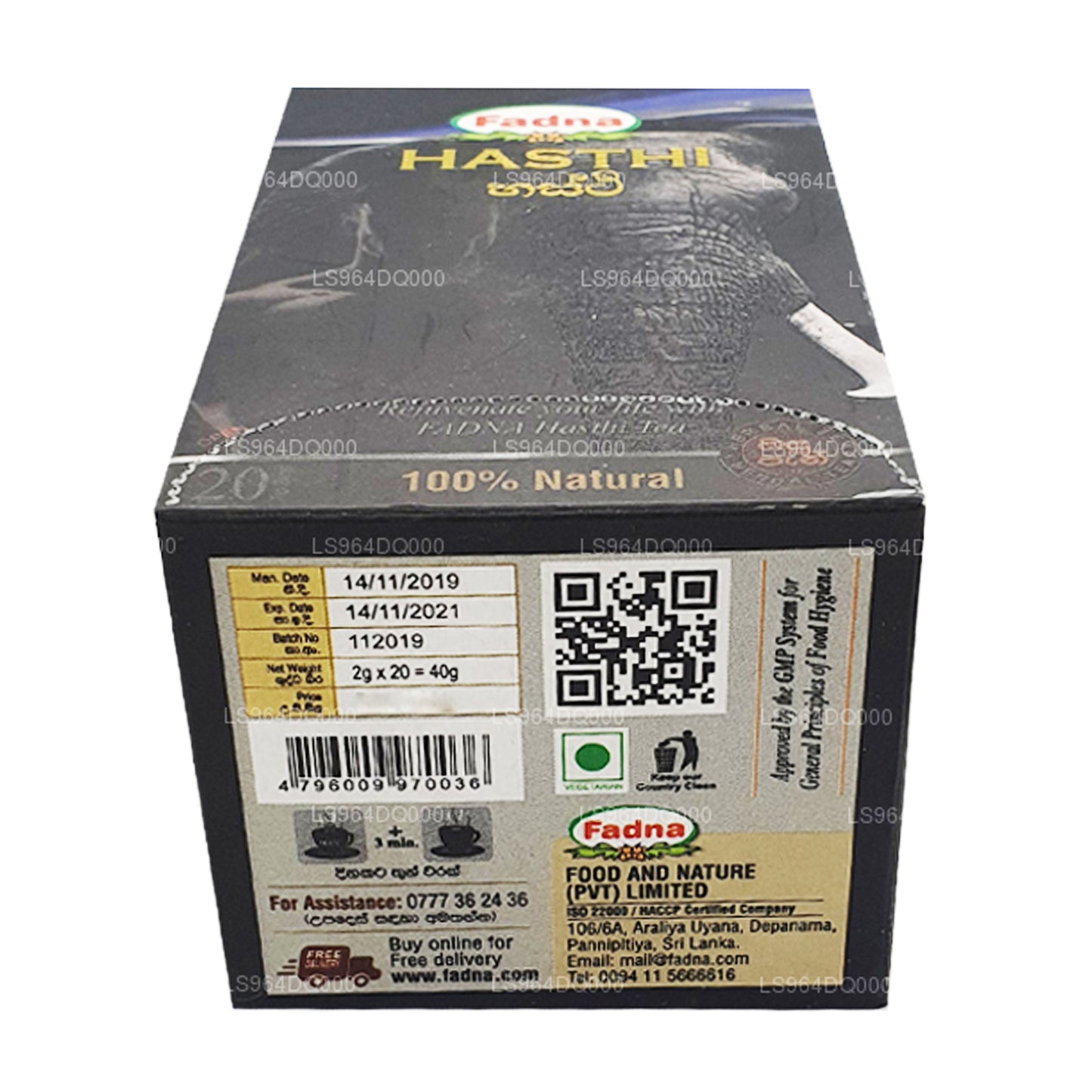 Fadna Hasthi bylinný čaj (40g) 20 čajových sáčků