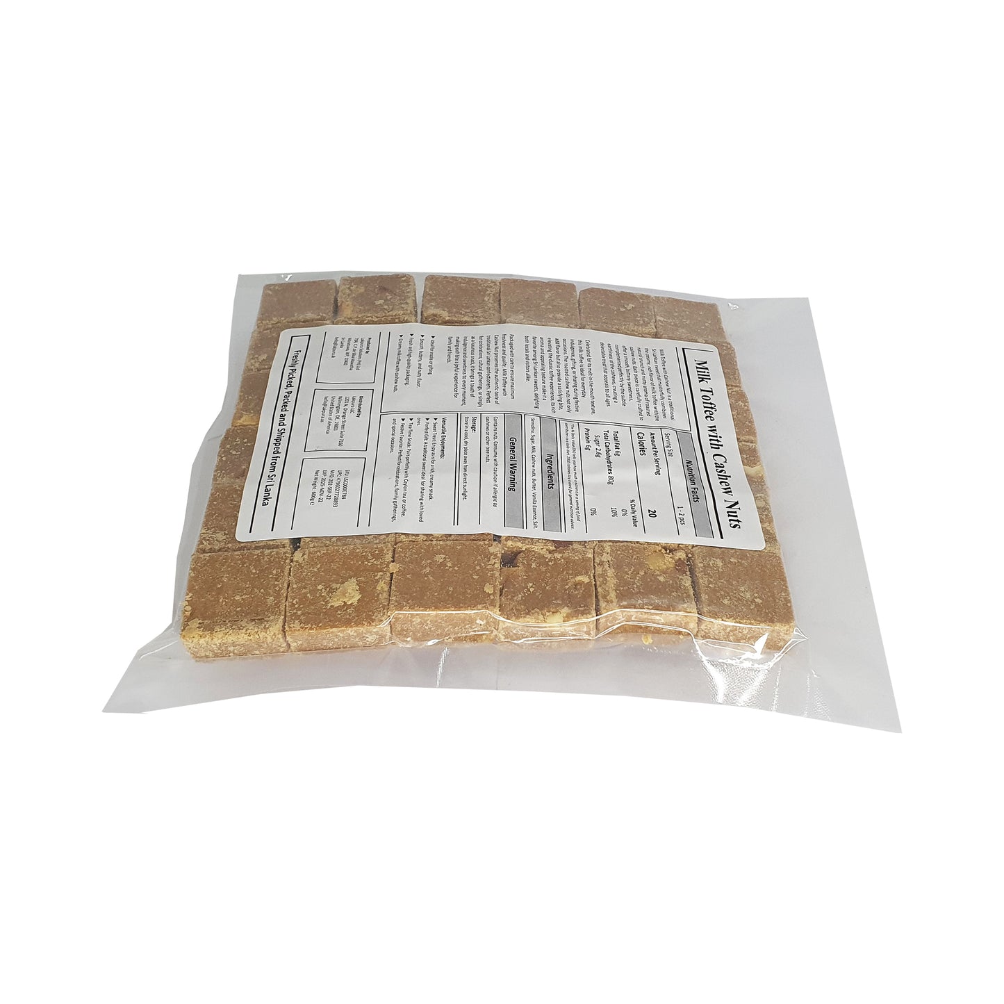 Lakpura mléčný karamel s kešu ořechy (50 ks)