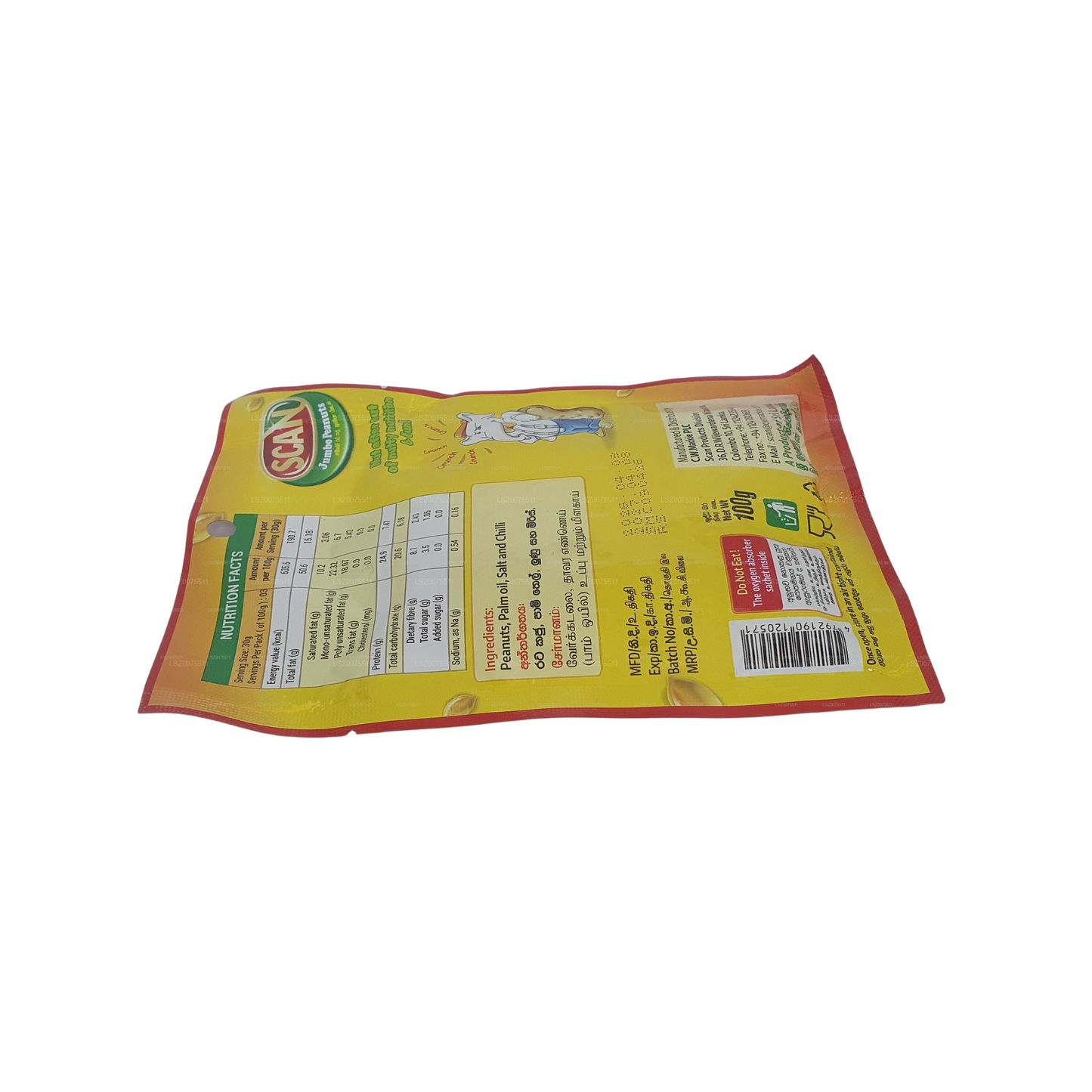 Scan Chilli Jumbo Arašídy (100g)
