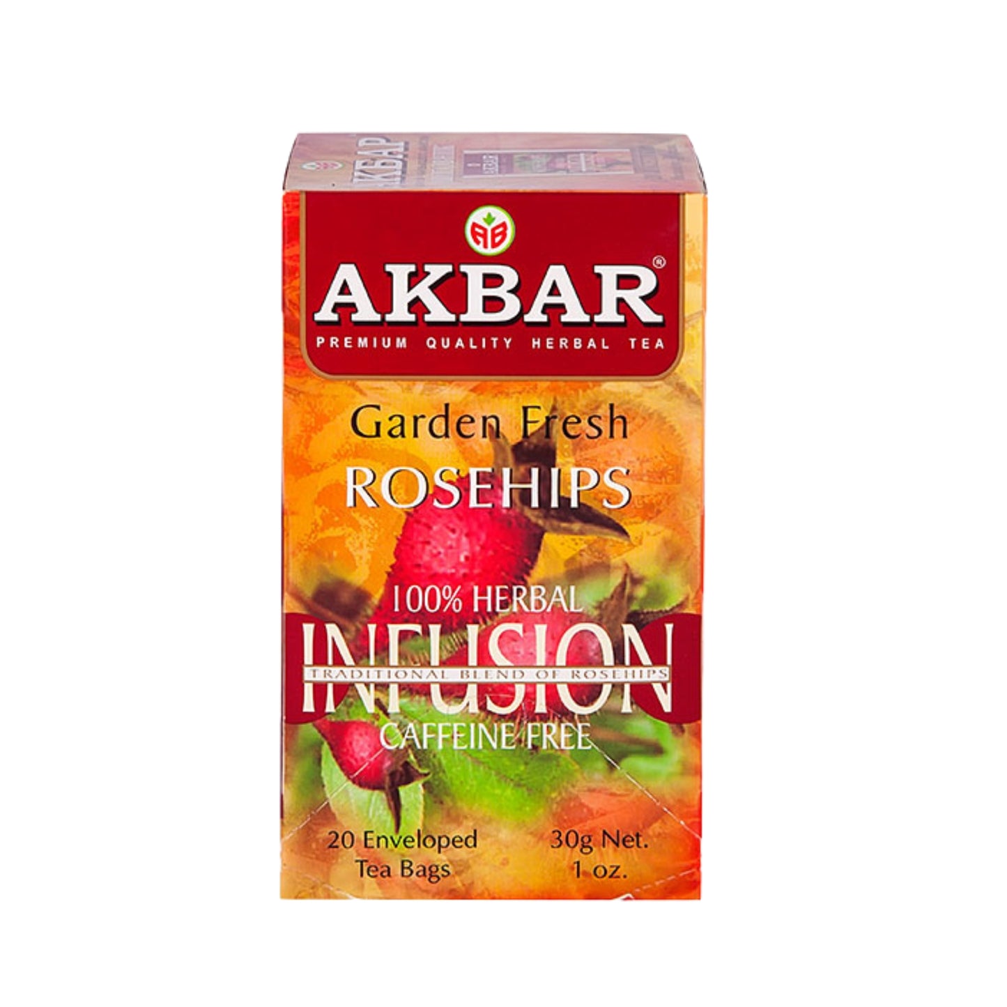 Akbar Garden Fresh Rosehips 20 čajových sáčků (30g)