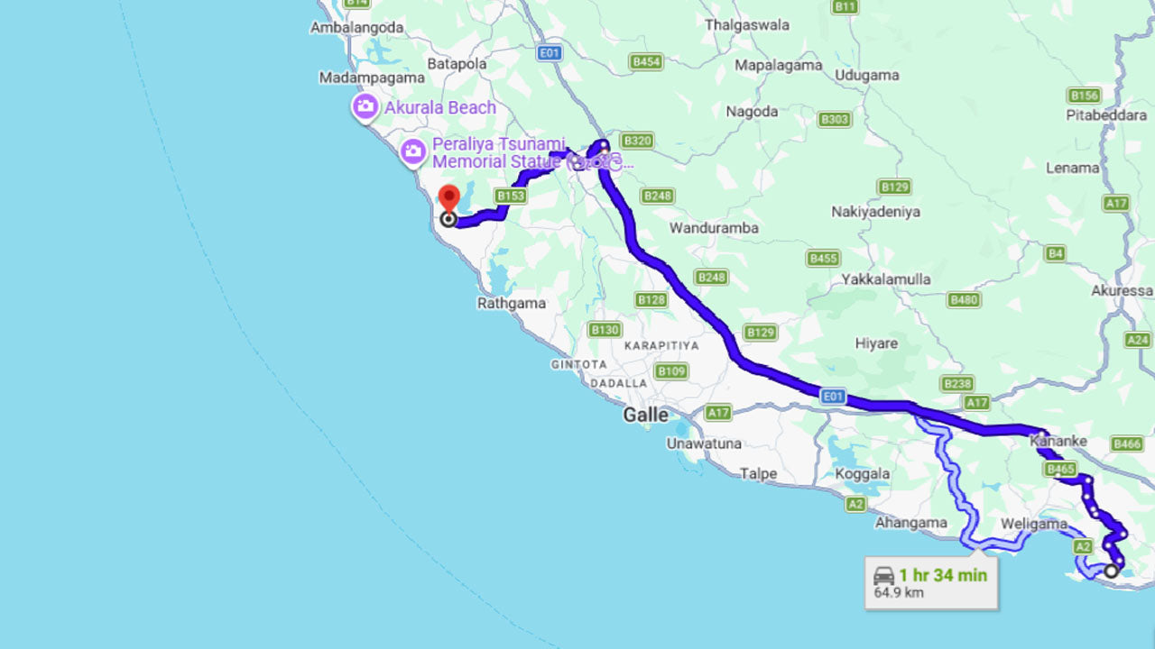 Vypuštění želví mláděte z Mirissy