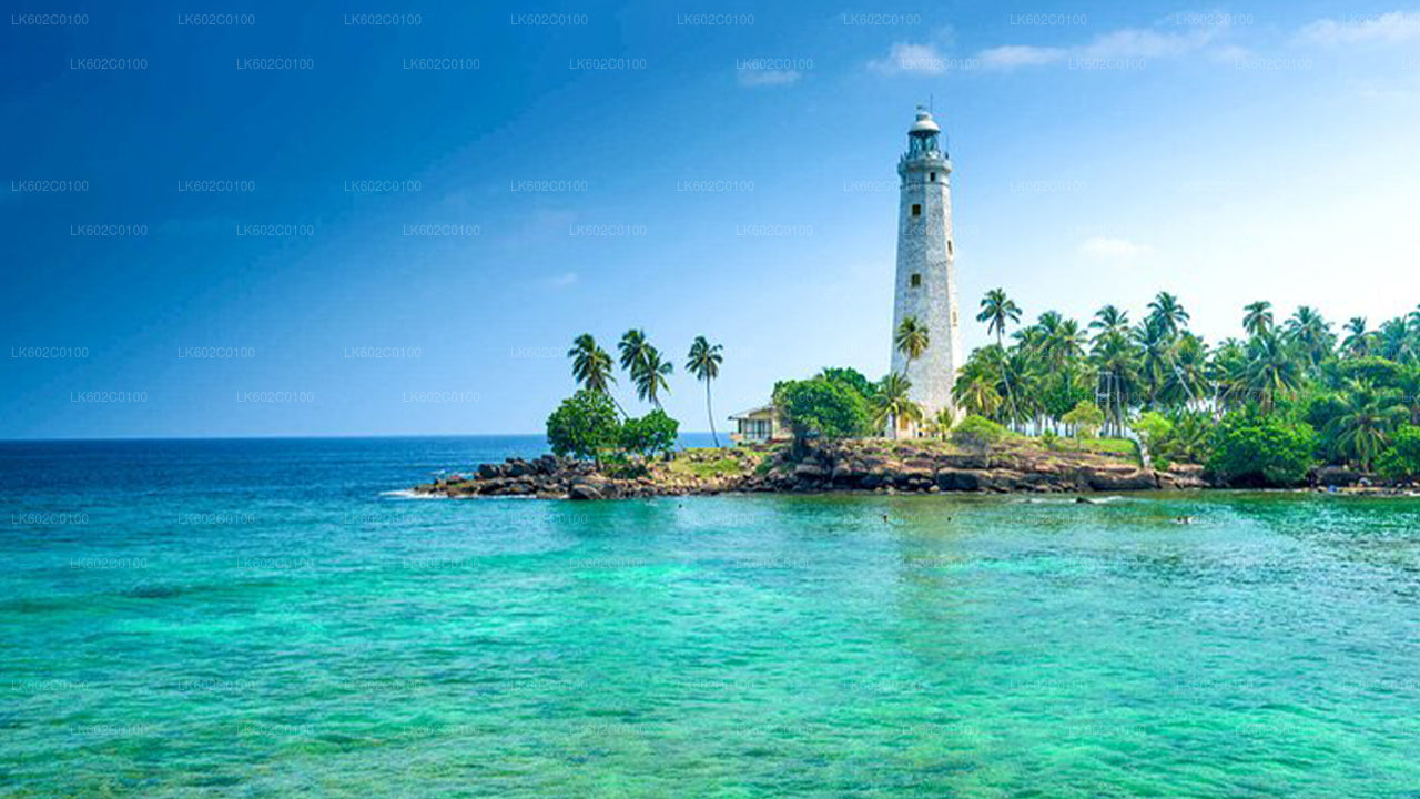 Hlavní body jižního pobřeží z Weligama City