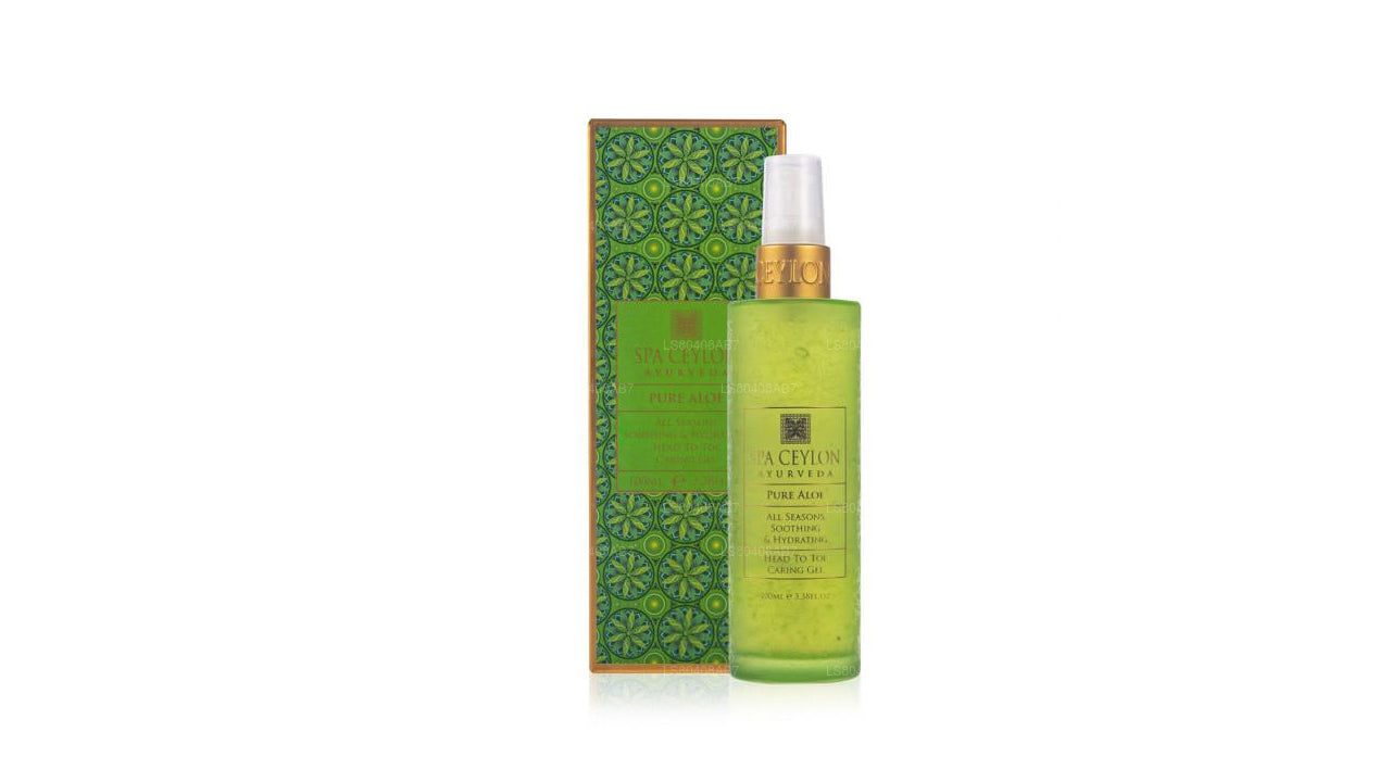 Spa Ceylon Pure Aloe - All Seasons Soothing & Hydrating Head To Toe Caring Gel (100ml)