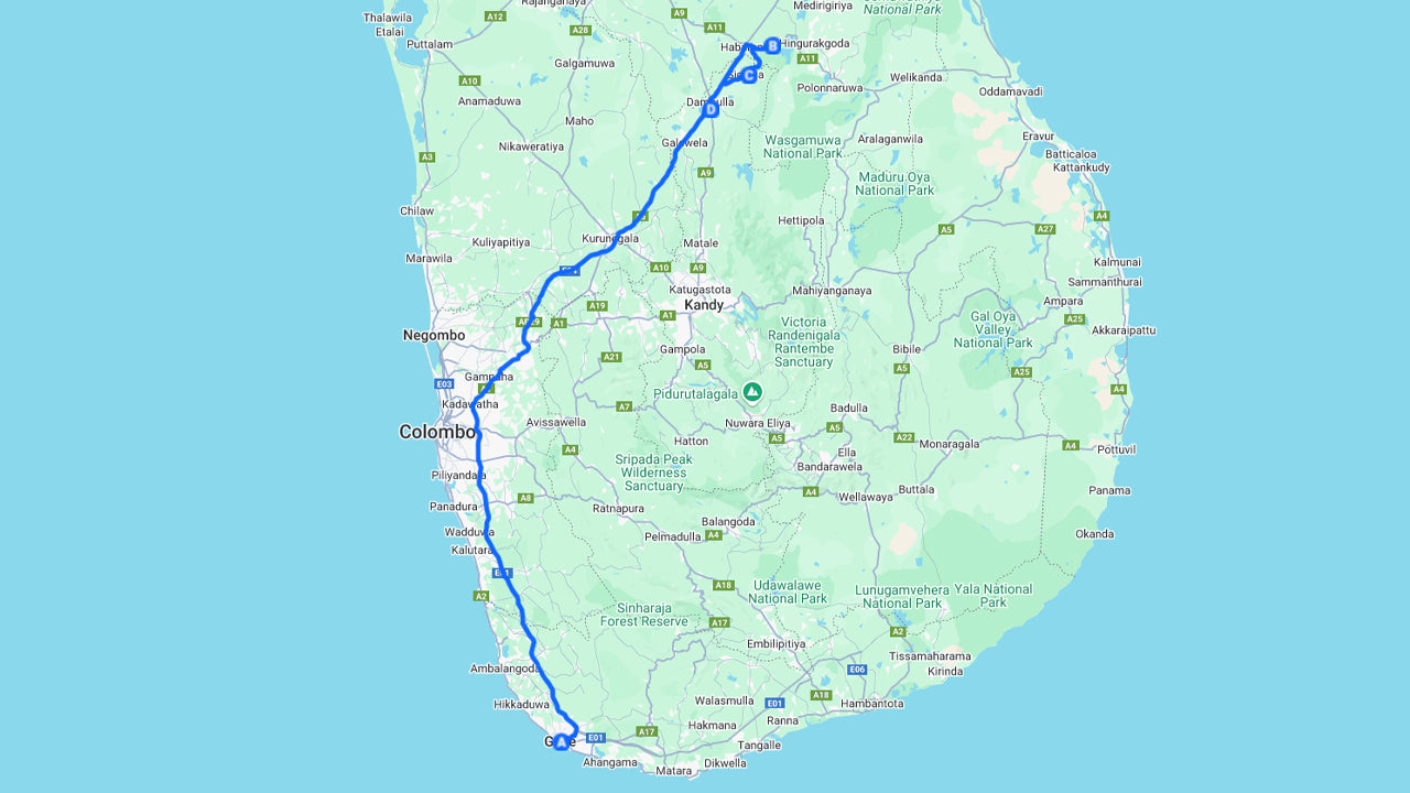 Prohlídka divoké zvěře a světového dědictví z Galle (2 dny)