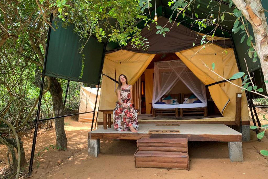 Zadní část tábora Beyond Dune Yala, Yala