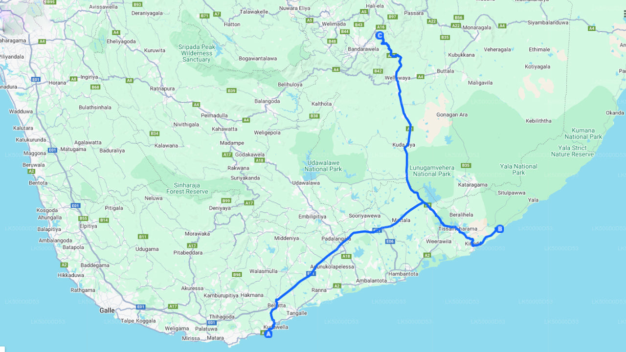 Soukromý výlet z Hiriketiya do Elly s Yala Safari