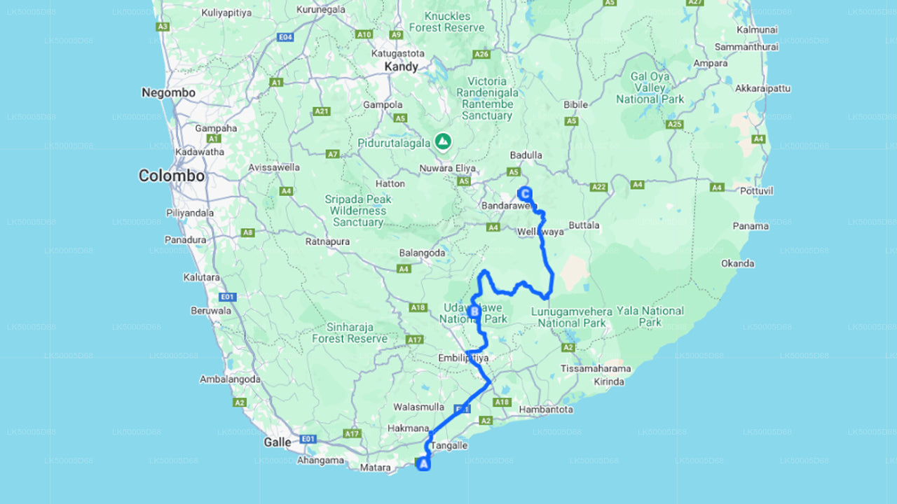 Soukromý výlet z Hiriketiyi do Elly s Udawalawe Safari