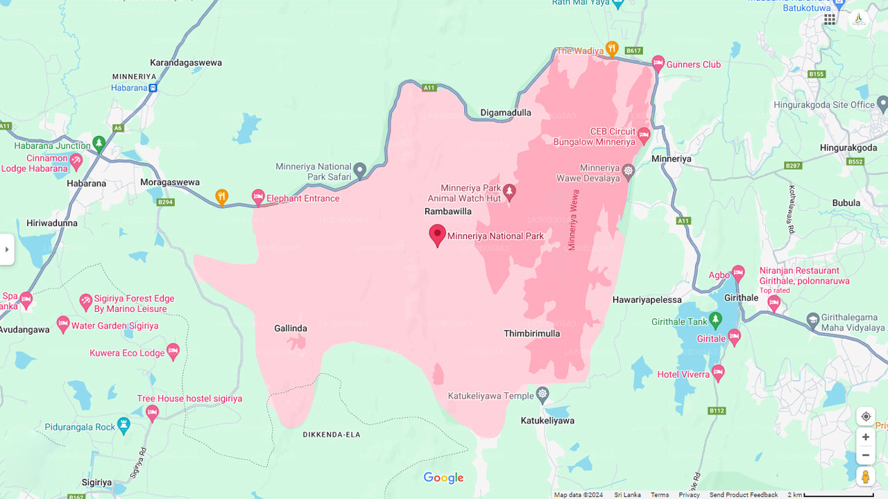 Soukromé safari národního parku Minneriya