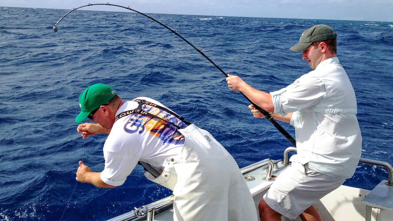 Soukromý rybářský výlet luxusním motorovým člunem z Mirissy