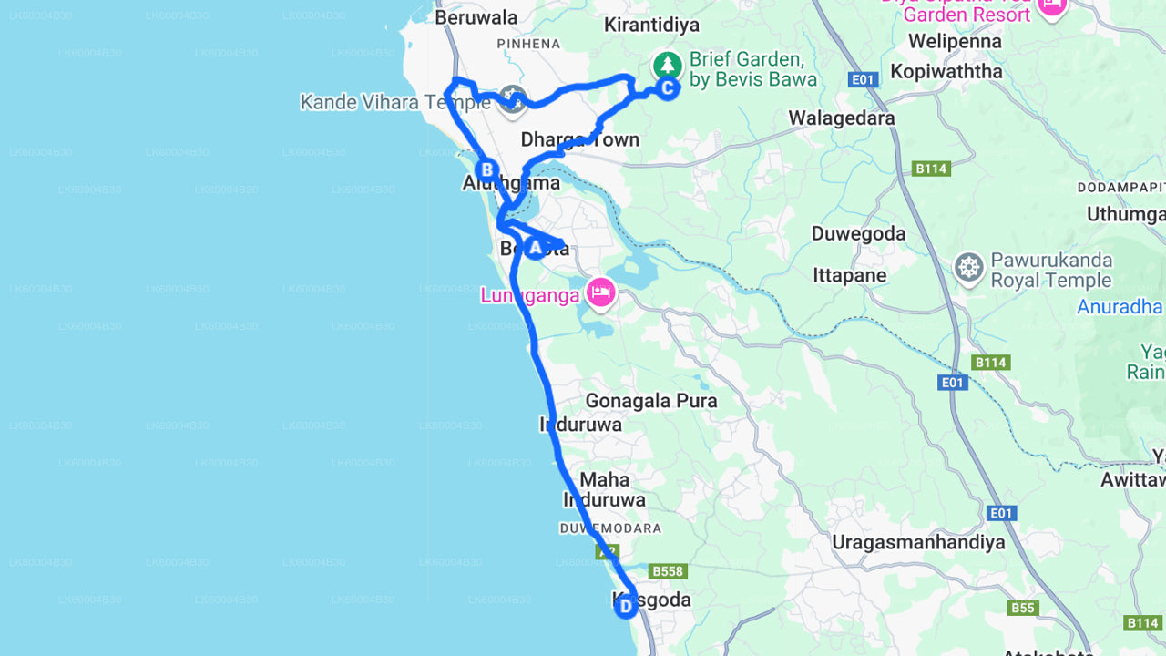 Prohlídka města Bentota