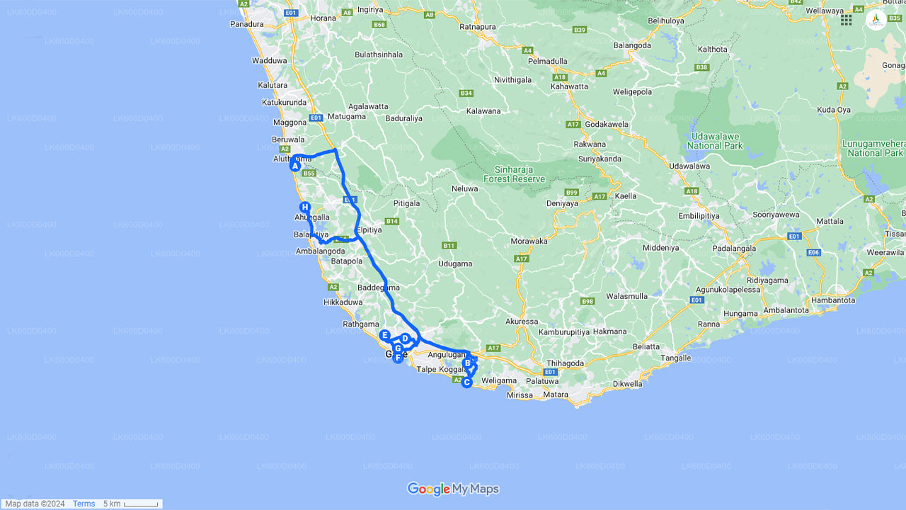 Výlet z Bentoty po nejzajímavějších místech jižního pobřeží