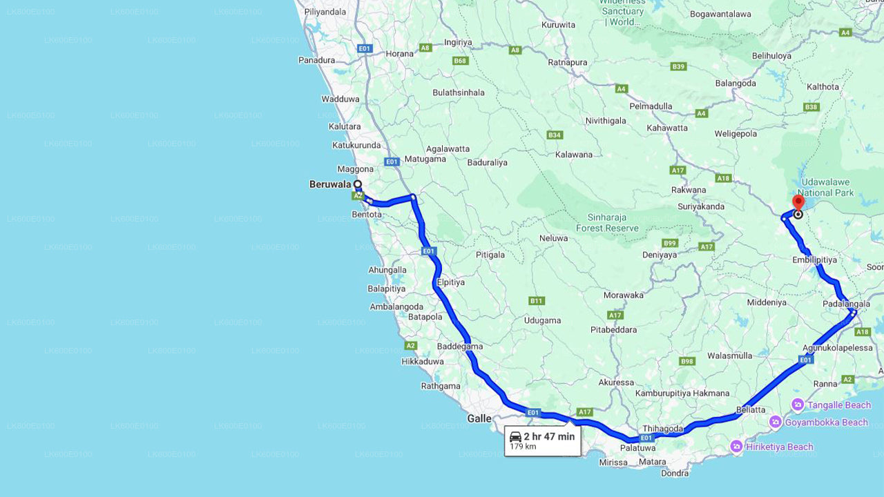 Safari národního parku Udawalawe z Beruwala