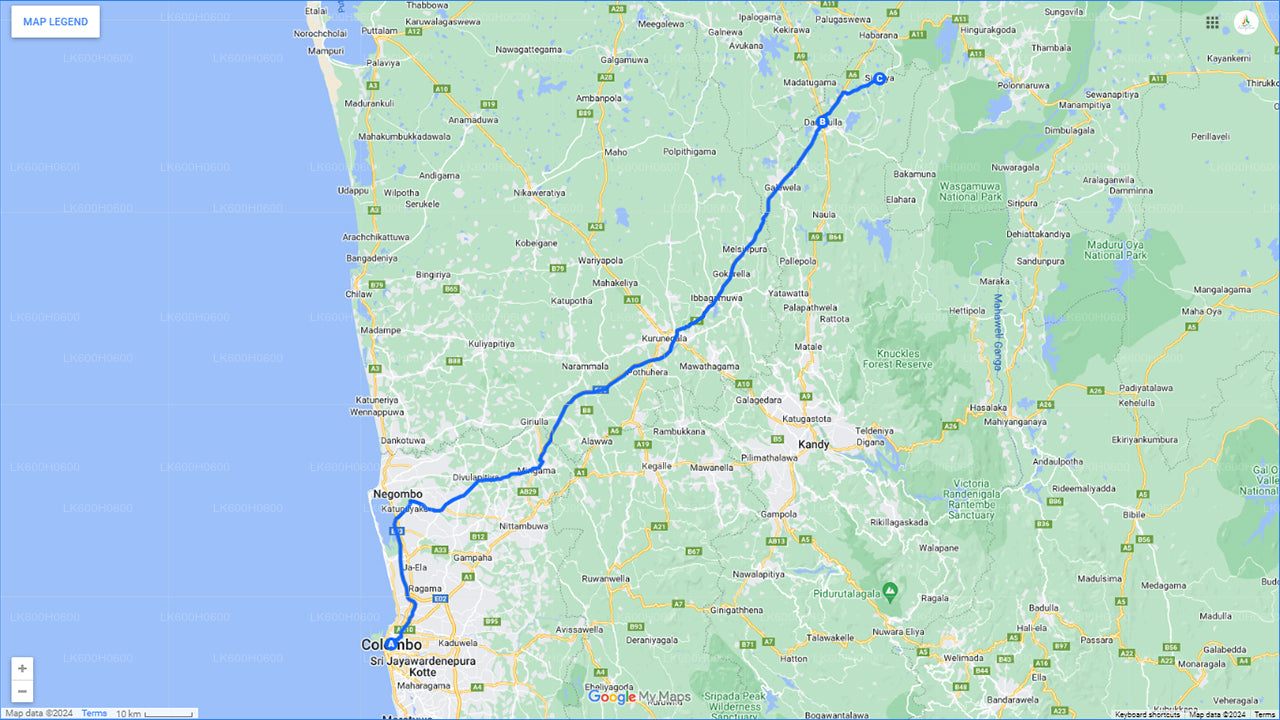 Výlet do Sigirije, Dambully a vesnic z Colomba