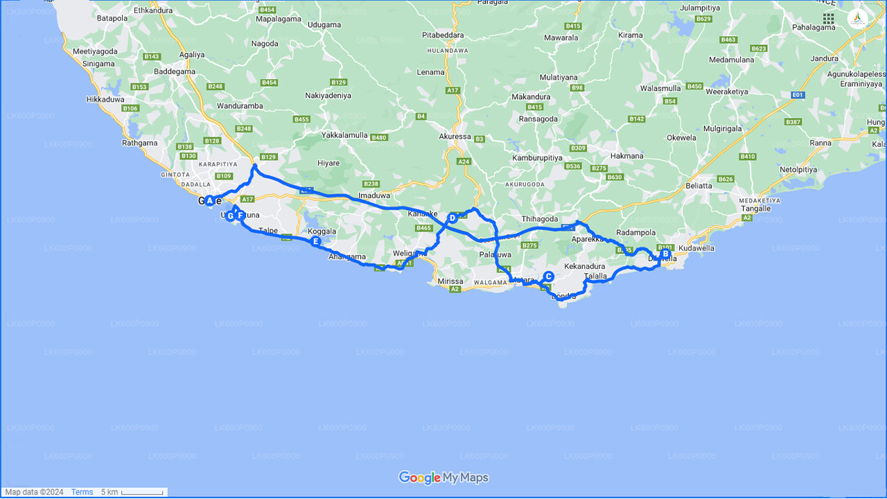 Výlet z Galle za skrytými chrámy a odlehlými pobřežími