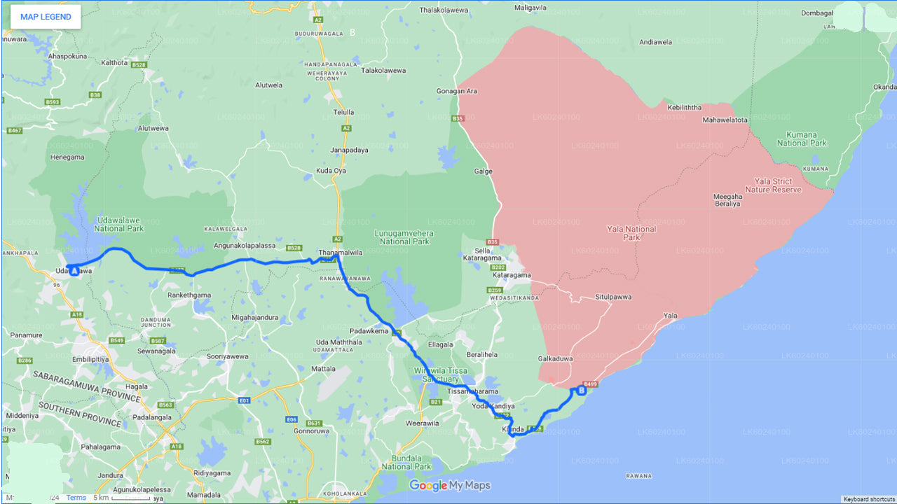 Safari v národním parku Yala z Udawalawe