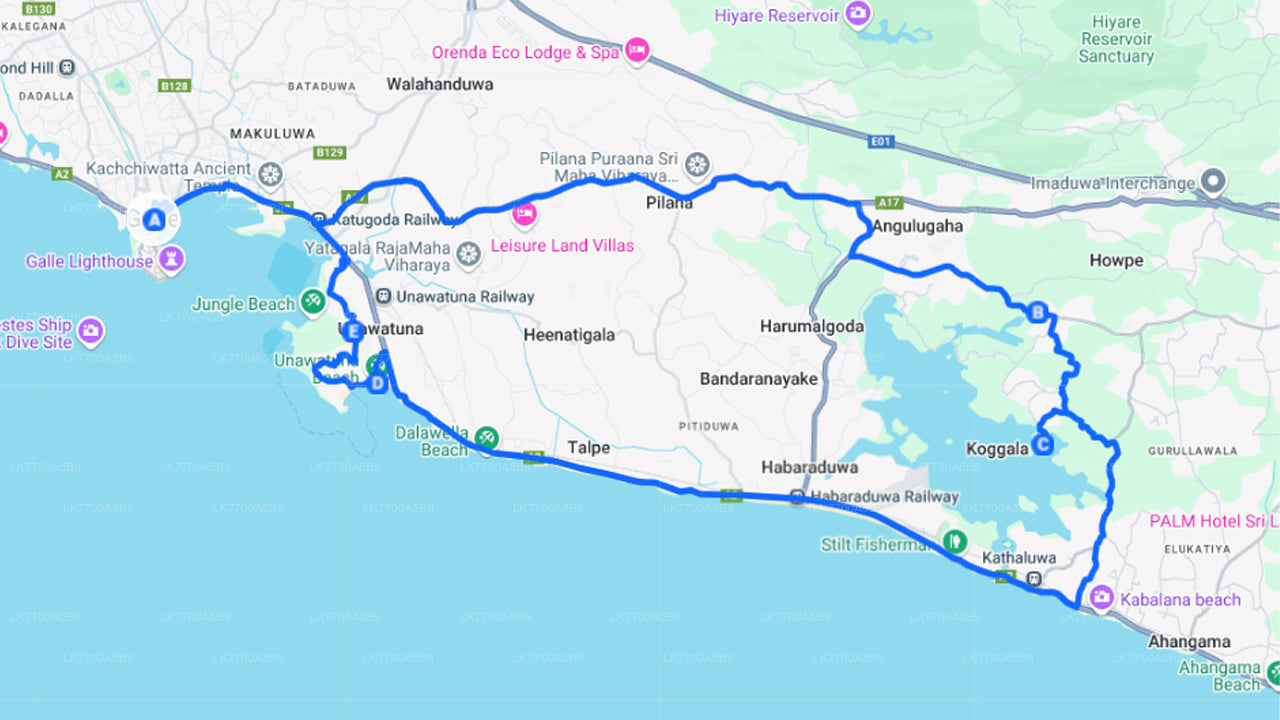 Krajina na kole z Galle