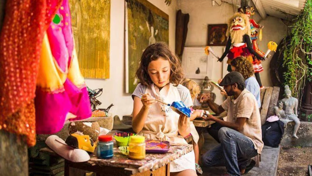 Malba masky z Ambalangody