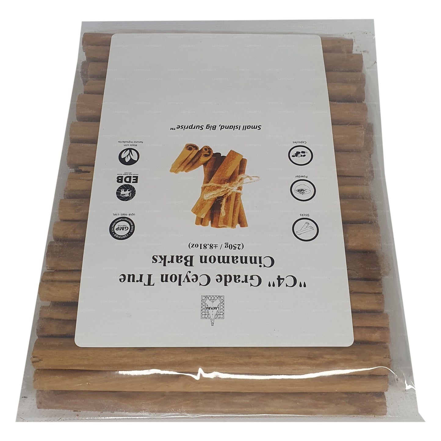 Lakpura 'C4' Grade Ceylon True Cinnamon Barks 5" Cut Pack