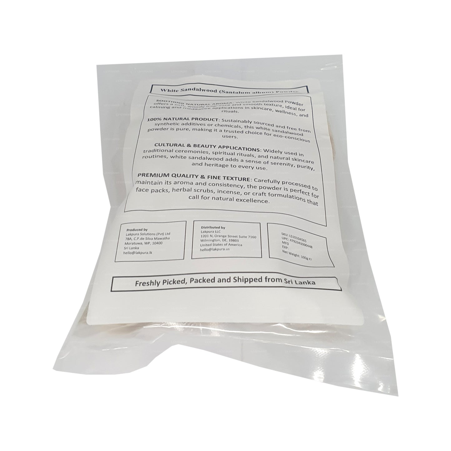 Lakpura White Sandalwood Powder