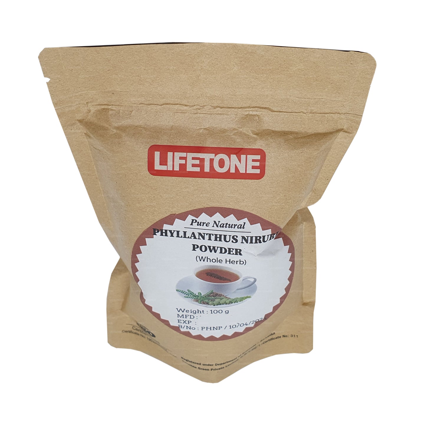 Lifetone Phylanthus Niruri prášek (100 g)